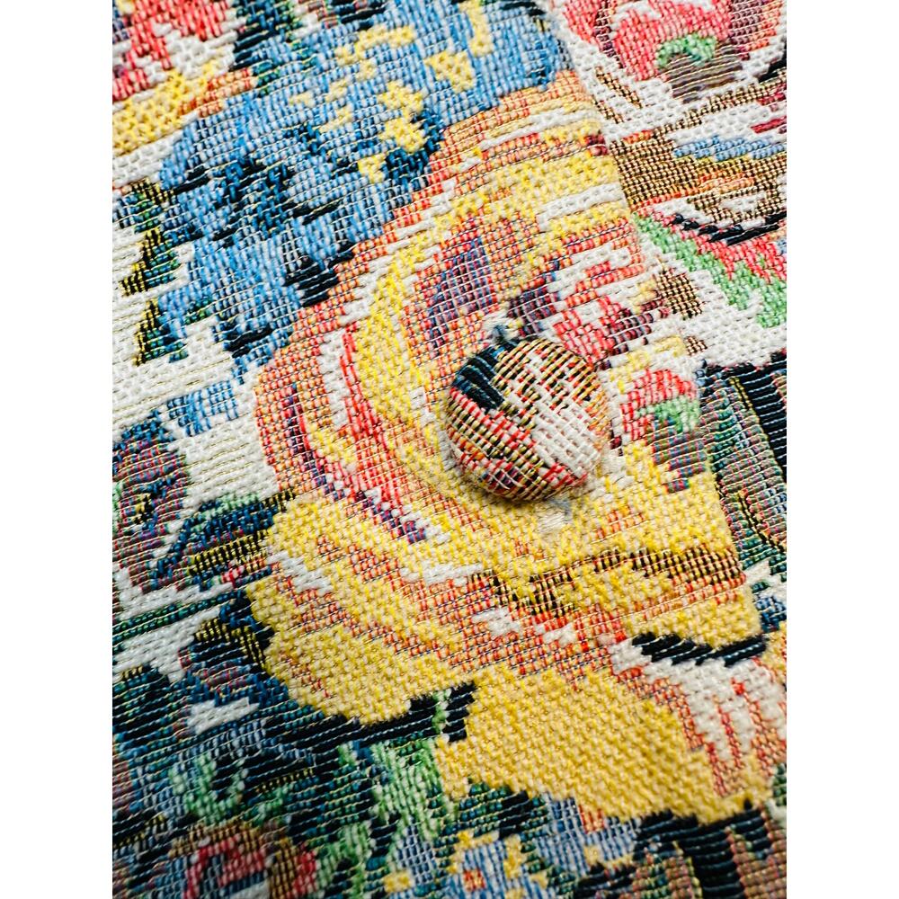 Cider Floral Tapestry Vest Waistcoat Cottagecore Romantic Size Medium - Picture 3 of 6